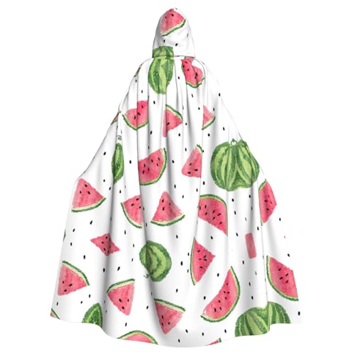 Kfjghhl Kapuzenumhang mit Wassermelonen-Motiv, unisex, für Party, Halloween, Cosplay, Erwachsene, Weihnachten, 147,3 cm Kfjghhl Kapuzenumhang mit Wassermelonen-Motiv, unisex, für Party, Halloween, Cosplay, Erwachsene, Weihnachten, 147,3 cm von Kfjghhl