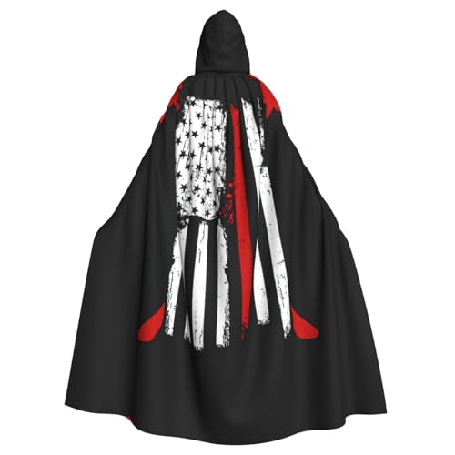 Kfjghhl Kapuzenumhang mit amerikanischer Flagge, Unisex, für Party, Halloween, Cosplay, Erwachsene, Weihnachten, 147,3 cm Kfjghhl Kapuzenumhang mit amerikanischer Flagge, Unisex, für Party, Halloween, Cosplay, Erwachsene, Weihnachten, 147,3 cm von Kfjghhl