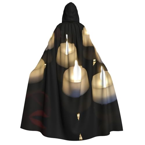 Kfjghhl Kerzen-Halloween-Umhang, goldener Kapuzenumhang, volle Länge, Robe, Umhang, Halloween-Kostüm, Cosplay, Party Kfjghhl Kerzen-Halloween-Umhang, goldener Kapuzenumhang, volle Länge, Robe, Umhang, Halloween-Kostüm, Cosplay, Party von Kfjghhl