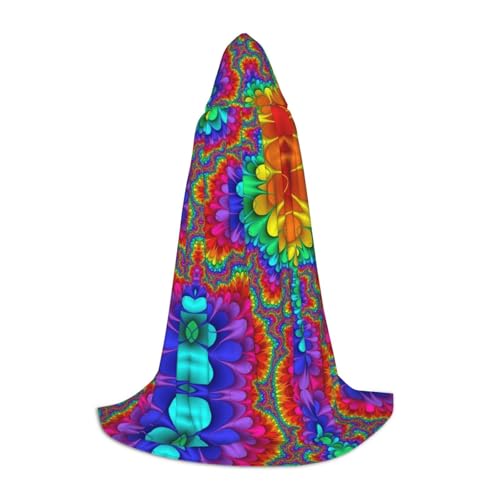 Kfjghhl Langer Kapuzenumhang für Teenager, Kinder, Hexenkostüm, Halloween-Kostüm, für Damen und Herren, 88,9–149,7 cm von Kfjghhl