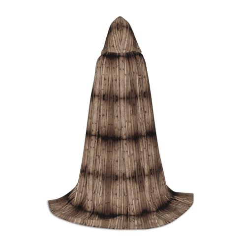 Kfjghhl Langer Kapuzenumhang mit Holzmaserung für Jugendliche und Kinder, Hexenkostüm, Halloween-Kostüm, für Damen und Herren, 88,9–149,7 cm Kfjghhl Langer Kapuzenumhang mit Holzmaserung für Jugendliche und Kinder, Hexenkostüm, Halloween-Kostüm, für Damen und Herren, 88,9–149,7 cm von Kfjghhl