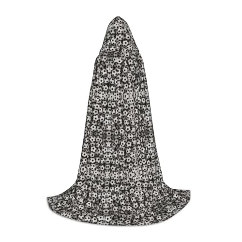 Kfjghhl Langer Umhang mit Kapuze, Motiv: Fußball, Meer, Teenager, Kinder, Hexen-Kostüm, Halloween-Kostüm, für Damen und Herren, 88,9–149,7 cm Kfjghhl Langer Umhang mit Kapuze, Motiv: Fußball, Meer, Teenager, Kinder, Hexen-Kostüm, Halloween-Kostüm, für Damen und Herren, 88,9–149,7 cm von Kfjghhl