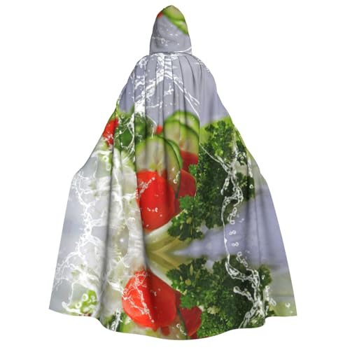 Kfjghhl Lebensmittelfotografie, Halloween-Umhang, goldener Kapuzenumhang, volle Länge, Robe, Umhang, Halloween-Kostüm, Cosplay, Party von Kfjghhl