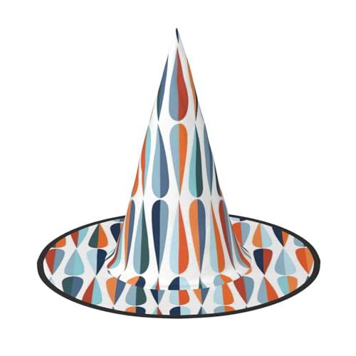 Kfjghhl Mid Century Moderner Retro-Stil mit Tropfenformen, Halloween-Hut, böse Kostüme, Erwachsene, Unisex, Stirnband, Kostümzubehör, Weihnachtsfeier, Cosplay, Zauberer-Kostüm, Outfit, Halloween Kfjghhl Mid Century Moderner Retro-Stil mit Tropfenformen, Halloween-Hut, böse Kostüme, Erwachsene, Unisex, Stirnband, Kostümzubehör, Weihnachtsfeier, Cosplay, Zauberer-Kostüm, Outfit, Halloween von Kfjghhl