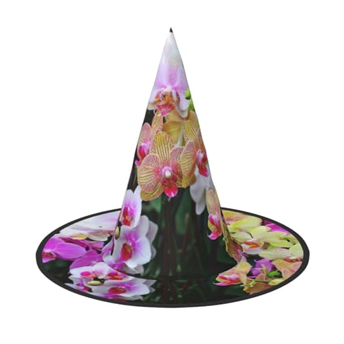 Kfjghhl Orchideen-Halloween-Hut, böse Kostüme, Erwachsene, Unisex, Stirnband, Kostümzubehör, Weihnachtsfeier, Cosplay, Zauberer-Kostüm, Outfit, Halloween Kfjghhl Orchideen-Halloween-Hut, böse Kostüme, Erwachsene, Unisex, Stirnband, Kostümzubehör, Weihnachtsfeier, Cosplay, Zauberer-Kostüm, Outfit, Halloween von Kfjghhl