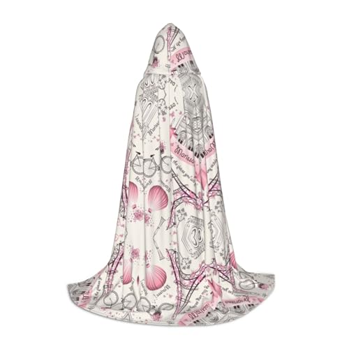 Kfjghhl Romantischer Paris-Schmetterling langer Kapuzenumhang für Jugendliche und Kinder, Hexenkostüm, Halloween-Kostüm, für Damen und Herren, 88,9–149,7 cm Kfjghhl Romantischer Paris-Schmetterling langer Kapuzenumhang für Jugendliche und Kinder, Hexenkostüm, Halloween-Kostüm, für Damen und Herren, 88,9–149,7 cm von Kfjghhl