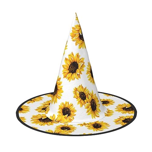 Kfjghhl Sonnenblumen-Halloween-Hut, böse Kostüme, Erwachsene, Unisex, Stirnband, Kostümzubehör, Weihnachtsfeier, Cosplay, Zauberer-Kostüm, Outfit, Halloween Kfjghhl Sonnenblumen-Halloween-Hut, böse Kostüme, Erwachsene, Unisex, Stirnband, Kostümzubehör, Weihnachtsfeier, Cosplay, Zauberer-Kostüm, Outfit, Halloween von Kfjghhl