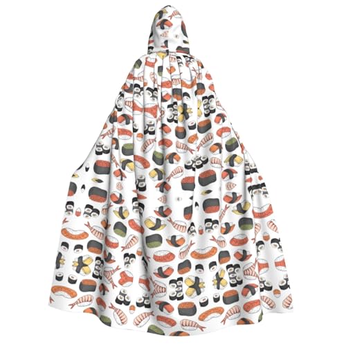 Kfjghhl Sushi Halloween-Umhang, goldener Kapuzenumhang, volle Länge, Robe, Umhang, Halloween-Kostüm, Cosplay, Party Kfjghhl Sushi Halloween-Umhang, goldener Kapuzenumhang, volle Länge, Robe, Umhang, Halloween-Kostüm, Cosplay, Party von Kfjghhl