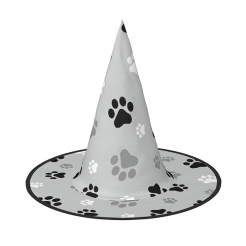 Kfjghhl Tierpfotenabdrücke, Halloween-Hut, böse Kostüme, Erwachsene, Unisex, Stirnband, Kostümzubehör, Weihnachtsfeier, Cosplay, Zauberer-Kostüm, Outfit, Halloween von Kfjghhl