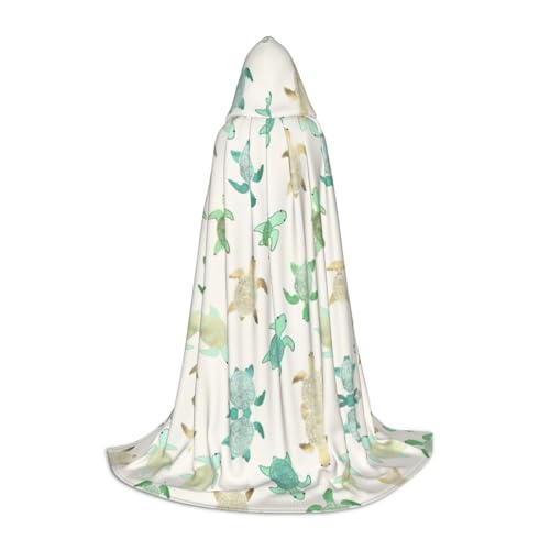 Kfjghhl Turtle Write Langer Kapuzenumhang Teenager Kind Umhang Hexenkostüm Halloween Kostüm Damen Herren 88,9–149,7 cm Kfjghhl Turtle Write Langer Kapuzenumhang Teenager Kind Umhang Hexenkostüm Halloween Kostüm Damen Herren 88,9–149,7 cm von Kfjghhl