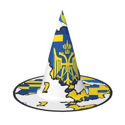 Kfjghhl Ukraine-Flagge, Karte 01, Halloween-Hut, böse Kostüme, Erwachsene, Unisex, Stirnband, Kostümzubehör, Weihnachtsfeier, Cosplay, Zauberer-Kostüm, Outfit, Halloween Kfjghhl Ukraine-Flagge, Karte 01, Halloween-Hut, böse Kostüme, Erwachsene, Unisex, Stirnband, Kostümzubehör, Weihnachtsfeier, Cosplay, Zauberer-Kostüm, Outfit, Halloween von Kfjghhl