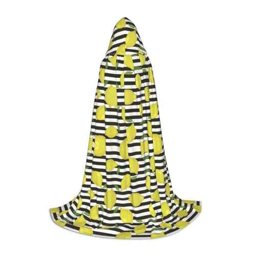 Kfjghhl Umhang mit Kapuze und blauem Streifen und Zitrone, lang, für Teenager, Kinder, Hexenkostüm, Halloween-Kostüm, für Damen und Herren, 88,9–149,7 cm Kfjghhl Umhang mit Kapuze und blauem Streifen und Zitrone, lang, für Teenager, Kinder, Hexenkostüm, Halloween-Kostüm, für Damen und Herren, 88,9–149,7 cm von Kfjghhl