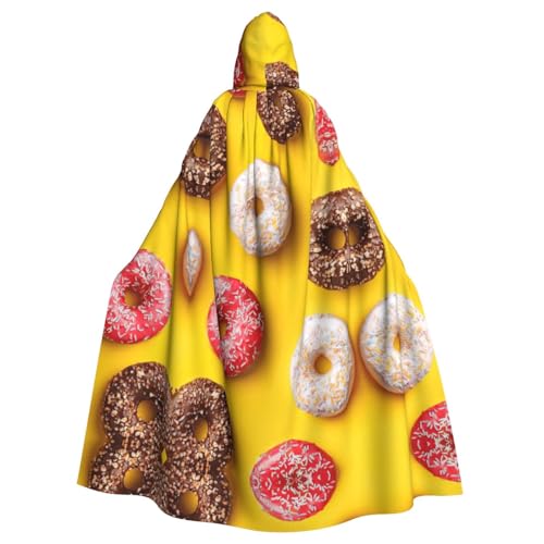 Kfjghhl Unisex Donut-Kapuzenumhang mit Kapuze, Kostüm, Party, Halloween, Cosplay, Erwachsene, Kapuzenmantel, Weihnachten, 147,3 cm von Kfjghhl