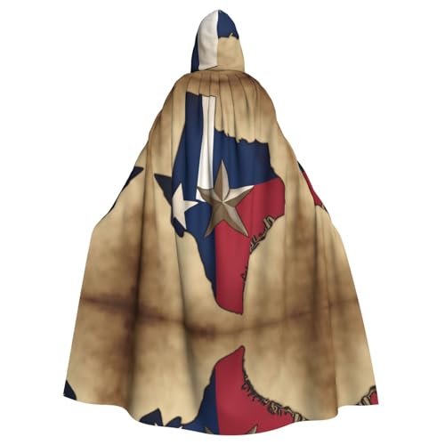 Kfjghhl Unisex Kapuzenumhang mit Texas-Flagge, Map01, Kostüm, Party, Halloween, Cosplay, Erwachsene, Kapuzenmantel, Weihnachten, 147,3 cm Kfjghhl Unisex Kapuzenumhang mit Texas-Flagge, Map01, Kostüm, Party, Halloween, Cosplay, Erwachsene, Kapuzenmantel, Weihnachten, 147,3 cm von Kfjghhl