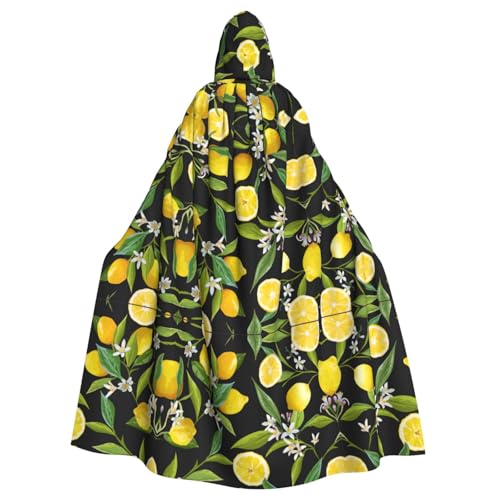 Kfjghhl Unisex Kapuzenumhang mit gelber Zitrone, für Kostümpartys, Halloween, Cosplay, Erwachsene, Kapuzenmantel, Weihnachten, 147,3 cm Kfjghhl Unisex Kapuzenumhang mit gelber Zitrone, für Kostümpartys, Halloween, Cosplay, Erwachsene, Kapuzenmantel, Weihnachten, 147,3 cm von Kfjghhl