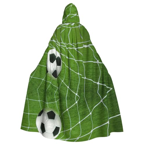 Kfjghhl Unisex Kapuzenumhang mit grünem Gras, Fußball, Kostüm, Party, Halloween, Cosplay, Erwachsene, Kapuzenmantel, Weihnachten, 147,3 cm Kfjghhl Unisex Kapuzenumhang mit grünem Gras, Fußball, Kostüm, Party, Halloween, Cosplay, Erwachsene, Kapuzenmantel, Weihnachten, 147,3 cm von Kfjghhl