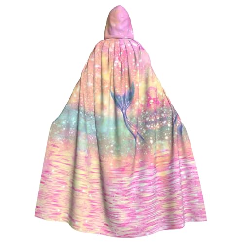 Kfjghhl Unisex-Meerjungfrauenschwanz-Kapuzenumhang, Kostüm, Party, Halloween, Cosplay, Erwachsene, Kapuzenmantel, Weihnachten, 147,3 cm Kfjghhl Unisex-Meerjungfrauenschwanz-Kapuzenumhang, Kostüm, Party, Halloween, Cosplay, Erwachsene, Kapuzenmantel, Weihnachten, 147,3 cm von Kfjghhl