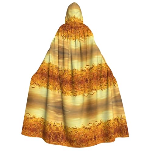 Kfjghhl Weizenfeld-Halloween-Umhang, goldener Kapuzenumhang, volle Länge, Robe, Umhang, Halloween-Kostüm, Cosplay, Party Kfjghhl Weizenfeld-Halloween-Umhang, goldener Kapuzenumhang, volle Länge, Robe, Umhang, Halloween-Kostüm, Cosplay, Party von Kfjghhl