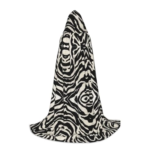 Kfjghhl Zebra-Tier-Umhang, langer Kapuzenumhang für Teenager, Kinder, Hexenkostüm, Halloween-Kostüm, für Damen und Herren, 88,9–149,7 cm Kfjghhl Zebra-Tier-Umhang, langer Kapuzenumhang für Teenager, Kinder, Hexenkostüm, Halloween-Kostüm, für Damen und Herren, 88,9–149,7 cm von Kfjghhl
