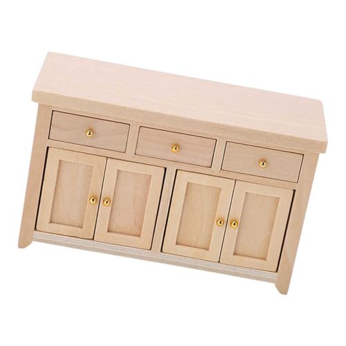 1/12 Holzpuppenhäuser Aufbewahrungsschrank Modellmöbel Für Kreative Puppenhäuser Home Decors Szene Displayzubehör von Kfwfuaee