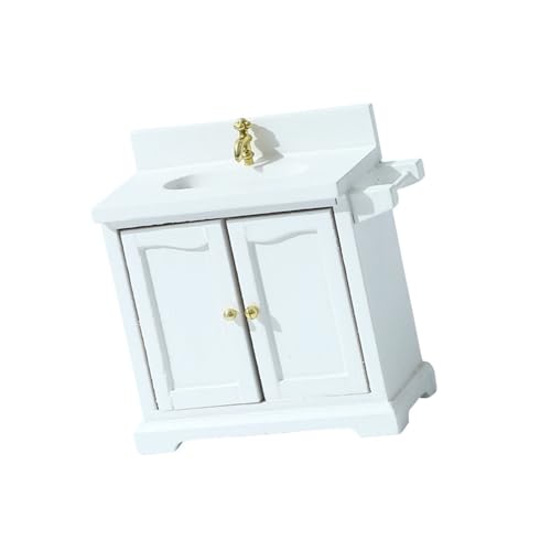 1/16 Skala Miniaturwaschbecken Und Schrank Für Dollhouses Model Badezimmerzubehör 1/16 Skala Miniaturwaschbecken Und Schrank Für Dollhouses Model Badezimmerzubehör von Kfwfuaee