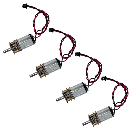 4pcs Hohe Effizienz DC3V-6V Miniaturgetriebe Motor Robuster Metallkonstruktion Reduktion Für Roboterhandwerksspielzeuggetriebe Für Spielzeug von Kfwfuaee