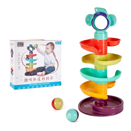 Baldrop Roll Turmball-Turm, pädagogisches Entwicklungsspielzeug für Jungen und Mädchen von 2 bis 4 Jahren von Kfwfuaee