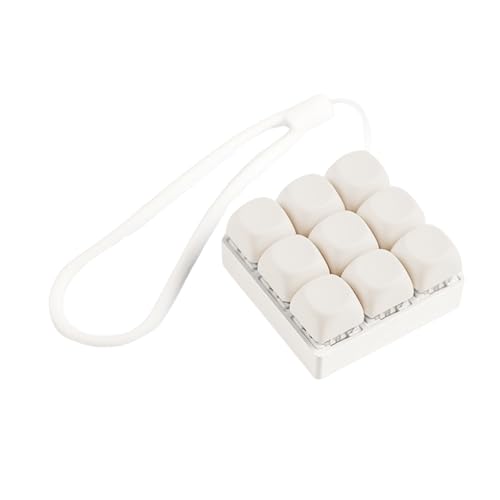 Bunte Click-Tastatur, Schlüsselanhänger, Spielzeug, Tester, Stresslinderung, 9 Ersatzknöpfe mit mechanischem Schalter Bunte Click-Tastatur, Schlüsselanhänger, Spielzeug, Tester, Stresslinderung, 9 Ersatzknöpfe mit mechanischem Schalter von Kfwfuaee