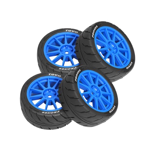 Kfwfuaee 1/10 Radreifen Gummi Radversorgung Für Autospielzeug Fernbedienung Crawlers Modellauto Gummi Rad Teile von Kfwfuaee