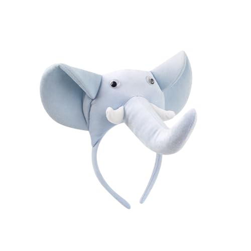 Kfwfuaee 1/3/4/5pcs Elefant Kostüm Elefant Ohren Stirnband Schwanz Bowtie Tutus Set Elefant Cosplay Kostümzubehör von Kfwfuaee
