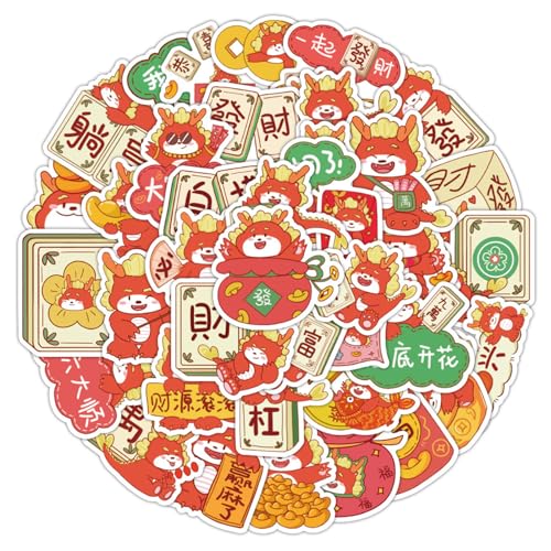 Kfwfuaee 120pcs Dragon Neujahr Festival Aufkleber Laptop Wasserflasche Pre Cut Aufkleber Easy Peal Decals Aufkleber Schreibwarenversorgung Kfwfuaee 120pcs Dragon Neujahr Festival Aufkleber Laptop Wasserflasche Pre Cut Aufkleber Easy Peal Decals Aufkleber Schreibwarenversorgung von Kfwfuaee