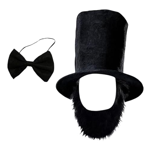 Kfwfuaee Abrahams Lincolns Kostümhut Mit Bart Krawatte Halloween Presidents Day Outfits Lincolns Geburtstag Patriotisches Kostüm Kfwfuaee Abrahams Lincolns Kostümhut Mit Bart Krawatte Halloween Presidents Day Outfits Lincolns Geburtstag Patriotisches Kostüm von Kfwfuaee
