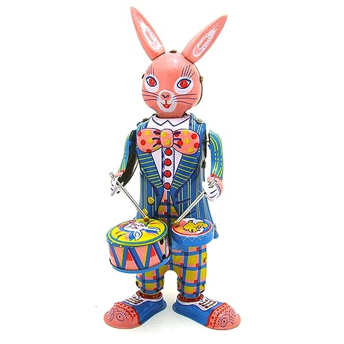 Kfwfuaee Clockwork Drumming Roboter Winden Cartoon Antikes Blechplatten Vintage Spielzeug Schmuck Für Erwachsene Kinder Kinder Geburtstagsgeschenk von Kfwfuaee