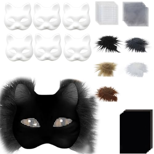 Kfwfuaee Füchse Katzen Maske Mit Augennetz Spaß Therianer Masken Kits Therians Starter Kits Mit All Dem Zeug Für Halloween Maskerade Kfwfuaee Füchse Katzen Maske Mit Augennetz Spaß Therianer Masken Kits Therians Starter Kits Mit All Dem Zeug Für Halloween Maskerade von Kfwfuaee