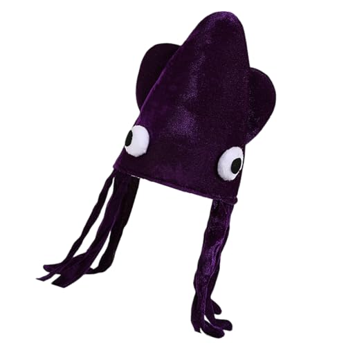 Kfwfuaee Fun Tintenfischhut Mit Langen Quasten Für Masquerade Party Cosplay Event Weiche Kopfbedeckung Für Die Bühnenshow Halloween Ankleidung Lustiger Tintenfischhut Kfwfuaee Fun Tintenfischhut Mit Langen Quasten Für Masquerade Party Cosplay Event Weiche Kopfbedeckung Für Die Bühnenshow Halloween Ankleidung Lustiger Tintenfischhut von Kfwfuaee
