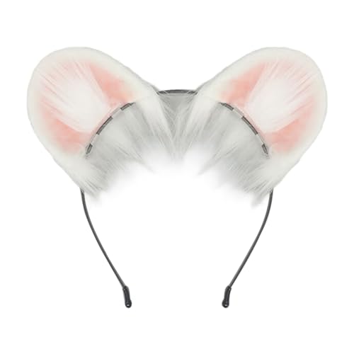 Kfwfuaee Haarreif mit Ohren, Kunstpelz, Schwanz, Weihnachten, Halloween, Halloween-Kostüm Kfwfuaee Haarreif mit Ohren, Kunstpelz, Schwanz, Weihnachten, Halloween, Halloween-Kostüm von Kfwfuaee