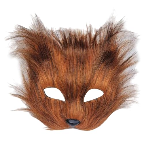 Kfwfuaee Halloween Katzen Gesicht Gesicht CoveAnimal Cosplay Gesicht für Maskeraden Karneval Cosplay Partys Maskeraden Gesicht von Kfwfuaee