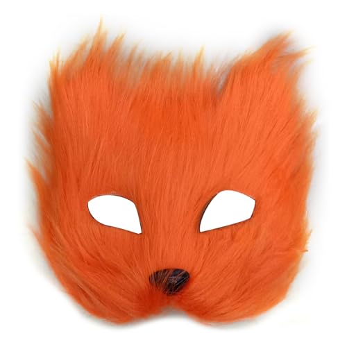 Kfwfuaee Halloween Katzen Gesicht Gesicht CoveAnimal Cosplay Gesicht für Maskeraden Karneval Cosplay Partys Maskeraden Gesicht von Kfwfuaee