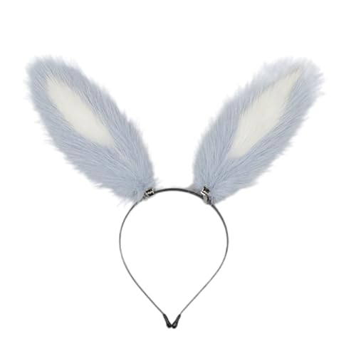 Kfwfuaee Hasenschwanz-Set mit Haarband, niedlicher Tierschwanz, Hasenohren, Halloween-Kostüm, Zubehör für Frauen Kfwfuaee Hasenschwanz-Set mit Haarband, niedlicher Tierschwanz, Hasenohren, Halloween-Kostüm, Zubehör für Frauen von Kfwfuaee