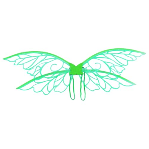 Kfwfuaee Mädchen Schmetterlingsflügel Feen Flügel Kostüm für Frauen Mädchen Kinder Geburtstag Cosplay Halloween Weihnachten Maskeraden von Kfwfuaee