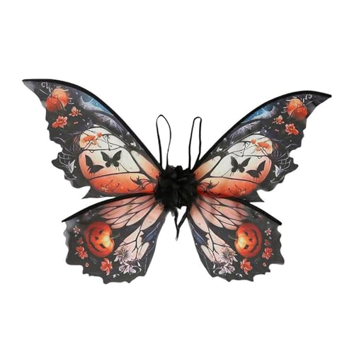 Kfwfuaee Schmetterlingsflügel-Kostüm für Mädchen und Damen, Halloween-Feen Kostüm, Zubehör für Weihnachten, Geburtstag, Karneval Kfwfuaee Schmetterlingsflügel-Kostüm für Mädchen und Damen, Halloween-Feen Kostüm, Zubehör für Weihnachten, Geburtstag, Karneval von Kfwfuaee
