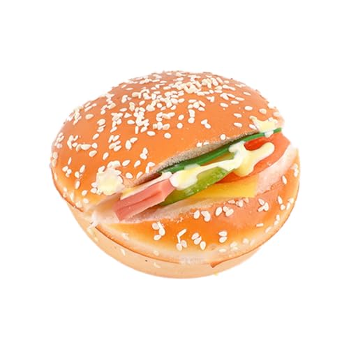 Kfwfuaee Simulierte Hamburger-Brotmodelle, Restaurant-Display, Requisiten, Lebensmittelmodell, ideal für pädagogische Demonstrationen und Zuhause Kfwfuaee Simulierte Hamburger-Brotmodelle, Restaurant-Display, Requisiten, Lebensmittelmodell, ideal für pädagogische Demonstrationen und Zuhause von Kfwfuaee