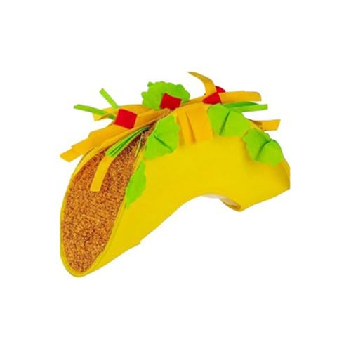 Kfwfuaee Tacos-Hut im Mexikaner-Stil für Erwachsene und Teenager, Party, Verkleidung, mexikanische Kopfbedeckung, lustiger Tacos-Hut für Mottogeburtstage Kfwfuaee Tacos-Hut im Mexikaner-Stil für Erwachsene und Teenager, Party, Verkleidung, mexikanische Kopfbedeckung, lustiger Tacos-Hut für Mottogeburtstage von Kfwfuaee