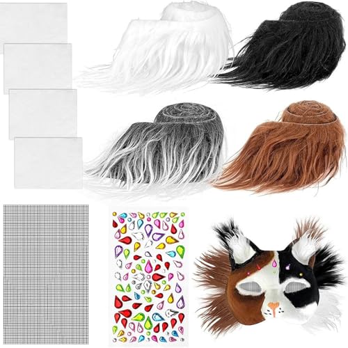 Kfwfuaee Therianians Maske Mit Pelzen Eye Mesh DIYs Blanks Weißes Papier Halbe Gesichtsmaske Um Katzen Nask Für Halloween Cosplay Party Zu Malen Kfwfuaee Therianians Maske Mit Pelzen Eye Mesh DIYs Blanks Weißes Papier Halbe Gesichtsmaske Um Katzen Nask Für Halloween Cosplay Party Zu Malen von Kfwfuaee