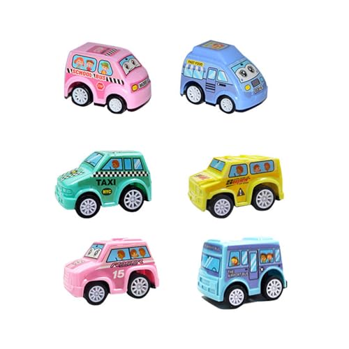 Packung mit 6 Miniatur-Trägheitsautos, die einen zufälligen Stil für Kinder festlegen müssen, sicher und sicher für kleine Kinderhände Packung mit 6 Miniatur-Trägheitsautos, die einen zufälligen Stil für Kinder festlegen müssen, sicher und sicher für kleine Kinderhände von Kfwfuaee
