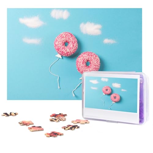 Ballon-Donut-Puzzle, 300 Teile, personalisierte Puzzles, Foto-Puzzle für Familie, Bilderpuzzle für Erwachsene, Hochzeit, Geburtstag (74,9 x 50 cm) von Khiry