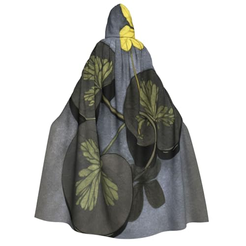 Khkbnb Kapuzenumhang für Erwachsene, Aquarell-Stil, perfekt für Hexen-Cosplay, Horror-Halloween-Partys von Khkbnb