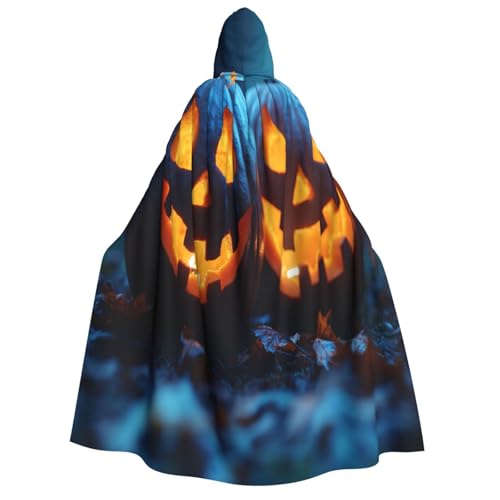Khkbnb Kürbis Karneval Erwachsene Kapuzenumhang, Halloween-Kostüm, perfekt für Hexe, Cosplay, Horror, Halloween-Partys von Khkbnb