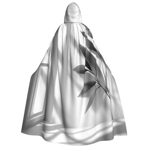 Khkbnb Minimalistischer Stil mit Kapuze für Erwachsene, Halloween-Kostüm, perfekt für Hexen-Cosplay, Horror-Halloween-Partys von Khkbnb