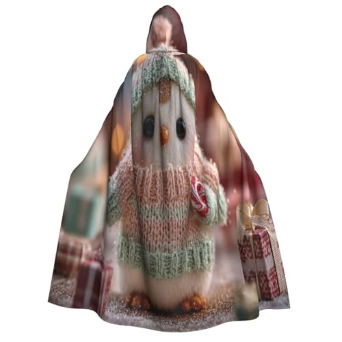 Khkbnb Niedlicher Puppenumhang mit Kapuze, Halloween-Kostüm, perfekt für Hexen-Cosplay, Horror-Halloween-Partys von Khkbnb
